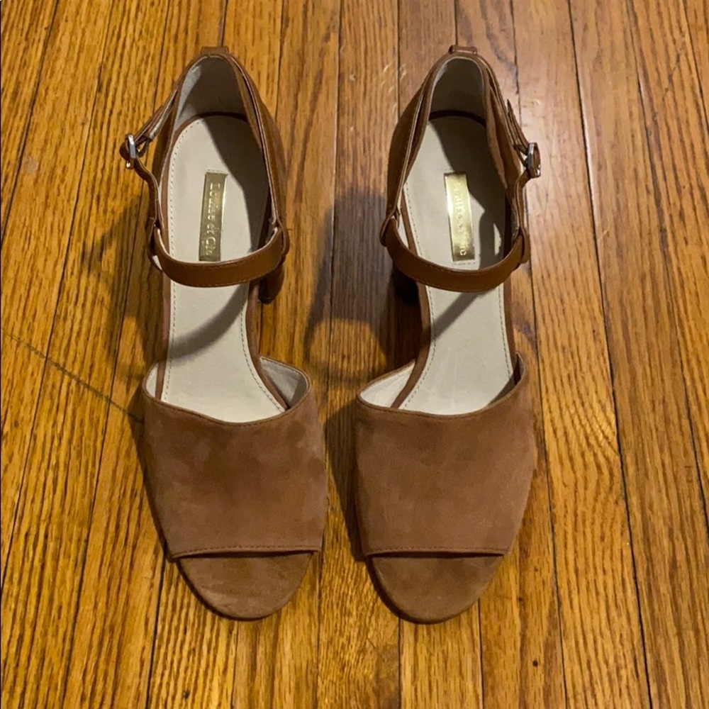 Louise Et Cie Two Toned Block Heels - Picture 2 of 7